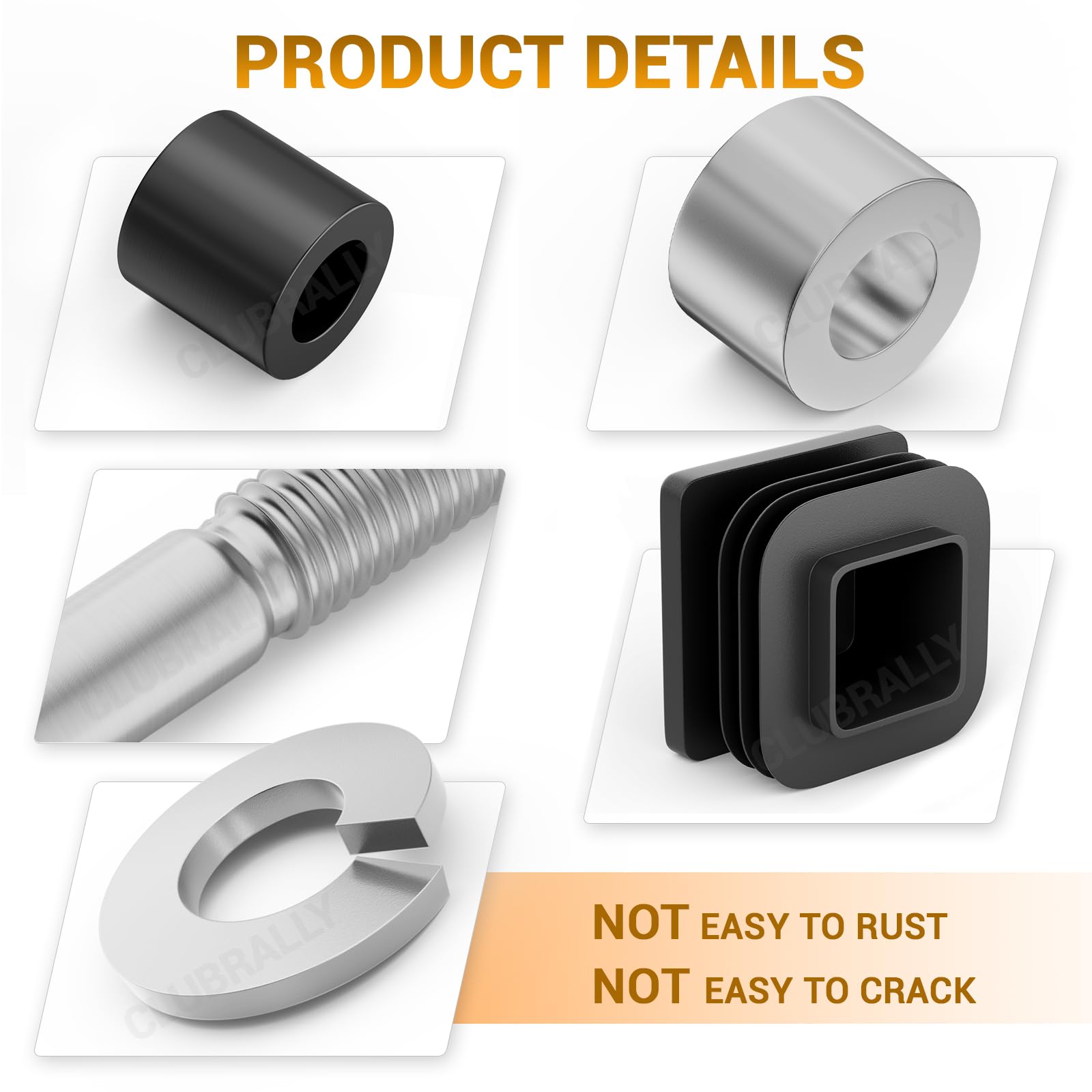 Amazon.com : CLUBRALLY Golf Cart Suntop Hardware Kit, Front